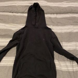 All saints black hoodie x small mens